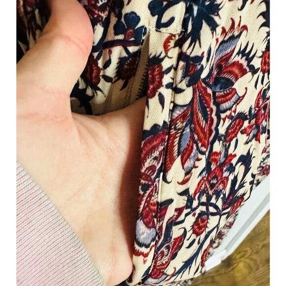 ROBERT RODRIGUEZ Women's Taylor Floral Cropped Floral Shirt Jumpsuit Size 4 - Picture 14 of 16